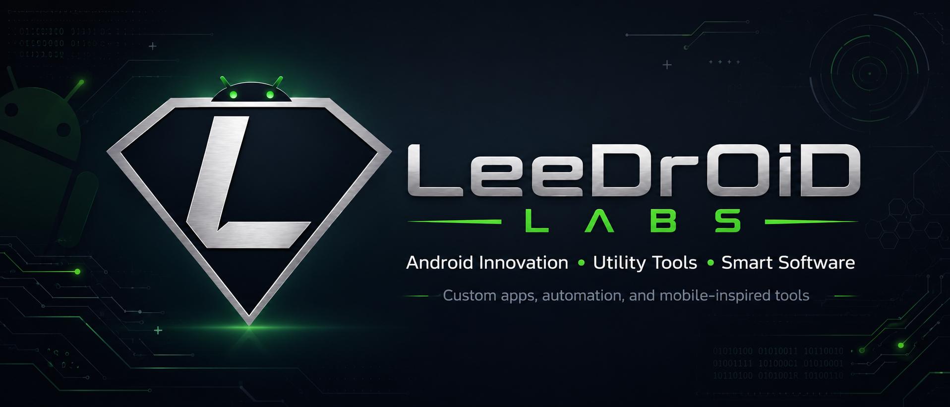 LeeDrOiD Labs Android apps banner