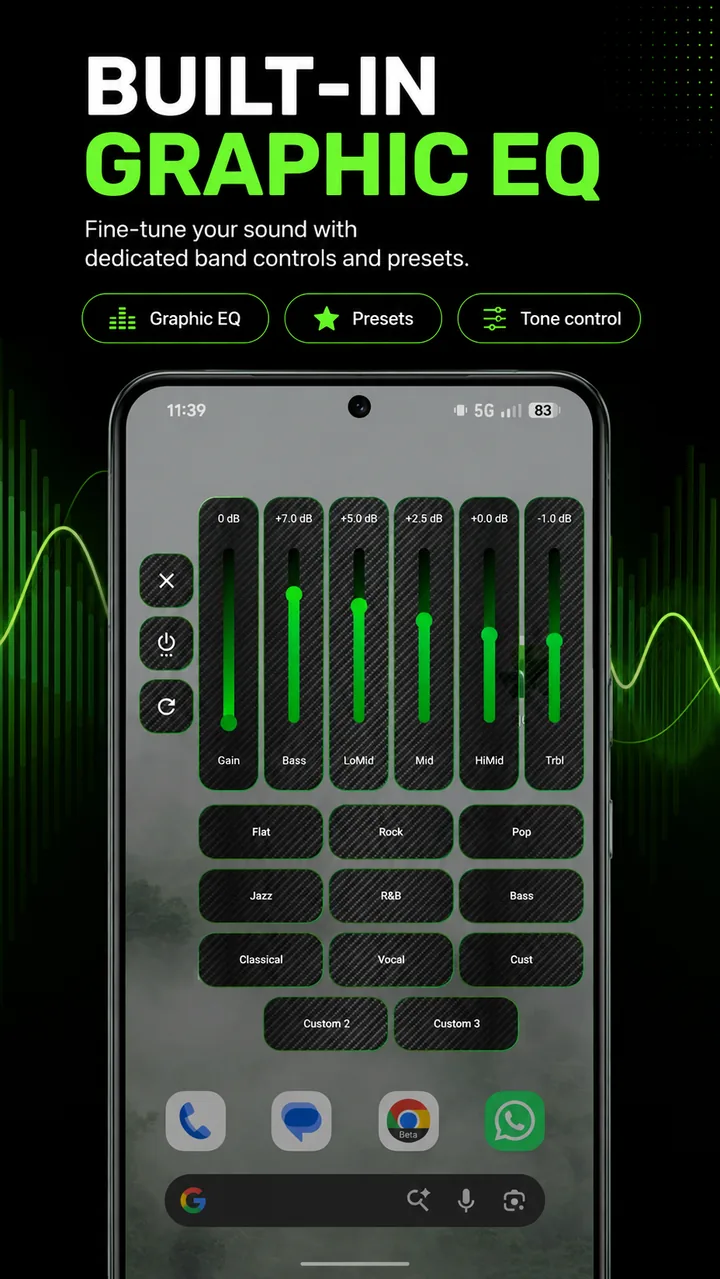 Volume Control Panel Graphic EQ promo image